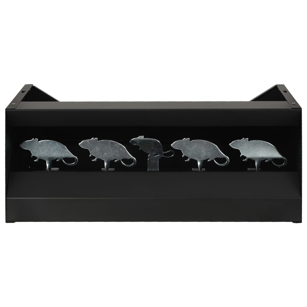 Magnetic Knockdown Pellet Catcher Shooting Target 4 + 1 Targets Mouse Design